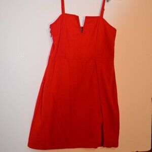 SHEIN Red Spaghetti Strap Mini Dress